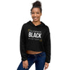 Teesafrique Sustainable Celebrate Black History Statement Crop Hoodie