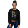 Teesafrique SustainableBlack is Statement piece Crop Hoodie