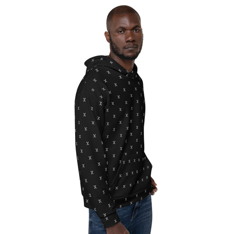 Teesafrique Classic Logo All-Over Print Men's Hoodie