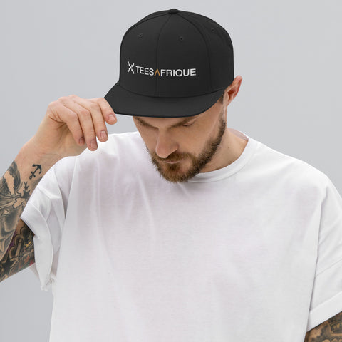 Teesafrique Classic Script Logo Embroidery Men Snap Back Cap