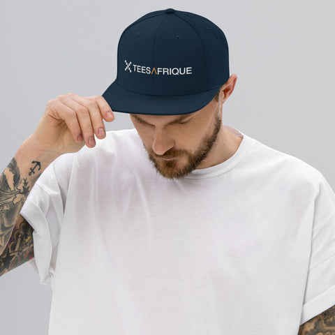 Teesafrique Classic Script Logo Embroidery Men Snap Back Cap