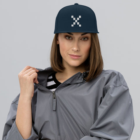 Teesafrique Classic Logo Embroidery Women Snapback Hat - Dark Navy