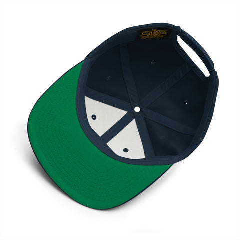 Teesafrique Classic Logo Embroidery Women Snapback Hat - Dark Navy