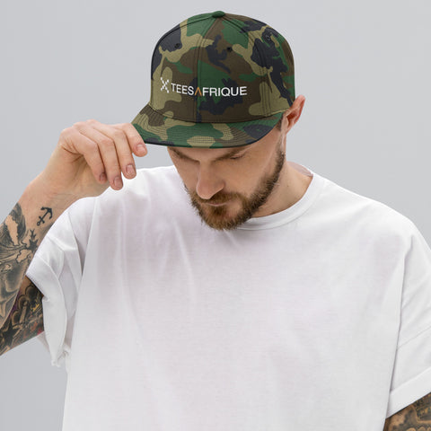 Teesafrique Classic Script Logo Embroidery Men Snap Back Cap