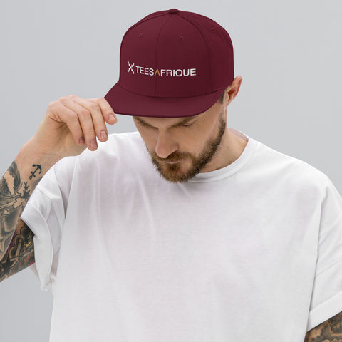 Teesafrique Classic Script Logo Embroidery Men Snap Back Cap