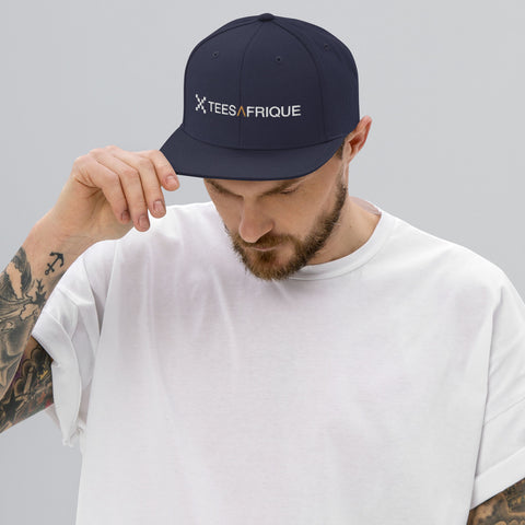 Teesafrique Classic Script Logo Embroidery Men Snap Back Cap