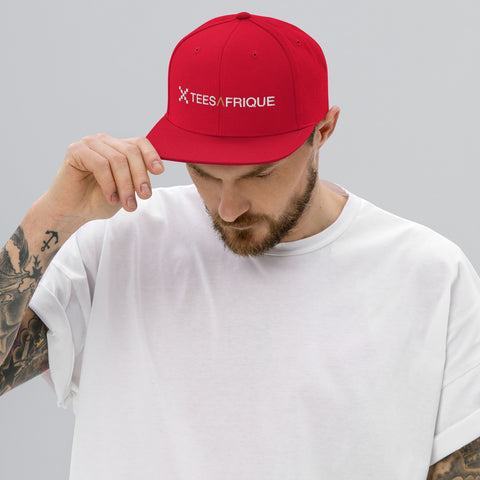 Teesafrique Classic Script Logo Embroidery Men Snap Back Cap