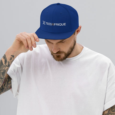 Teesafrique Classic Script Logo Embroidery Men Snap Back Cap