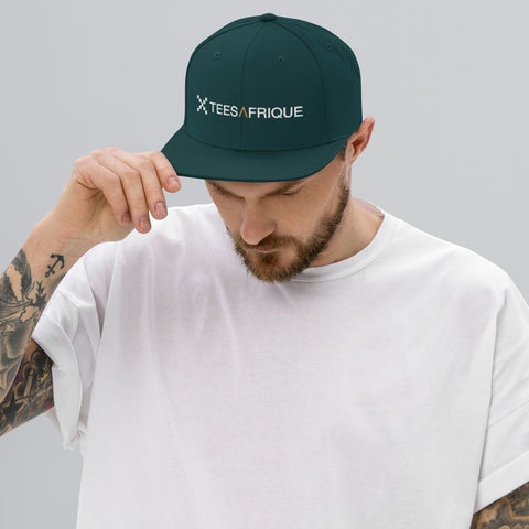 Teesafrique Classic Script Logo Embroidery Men Snap Back Cap