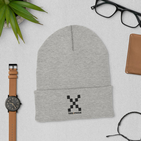 Teesafrique Large Classic Logo Embroidery Cuffed Beanie