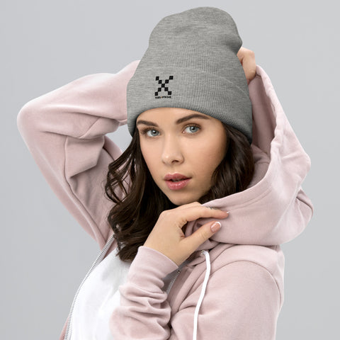 Teesafrique Large Classic Logo Embroidery Cuffed Beanie