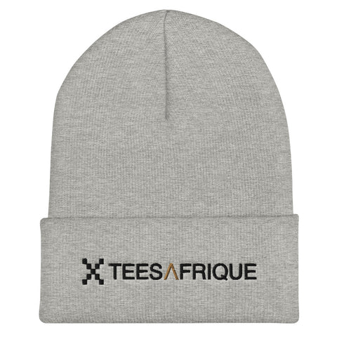 Teesafrique Large Script Logo Embroidery Cuffed Beanie