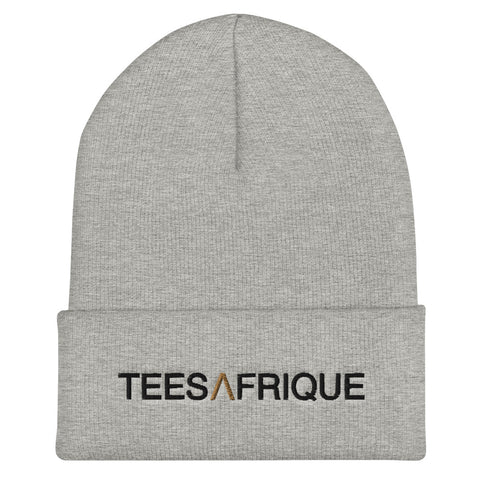 Teesafrique Classic Script Logo Embroidery Women Cuffed Beanie
