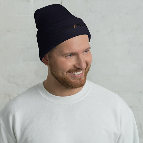 Teesafrique Large Script Logo Men Cuffed Beanie