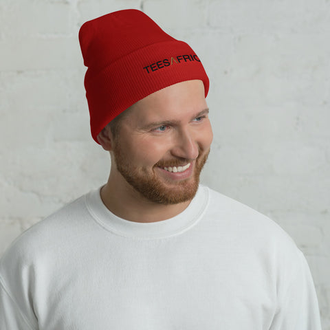 Teesafrique Large Script Logo Men Cuffed Beanie
