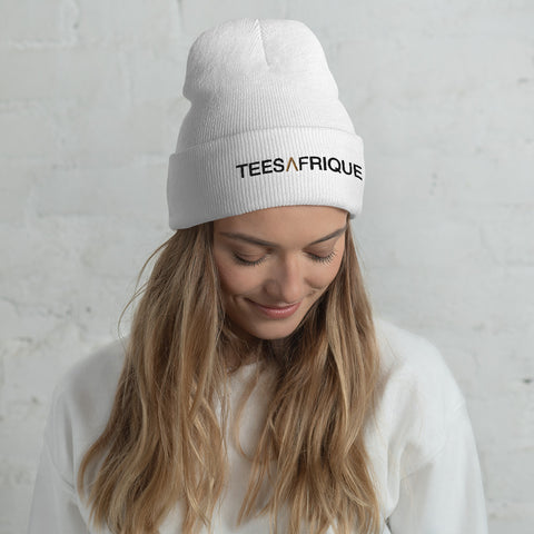 Teesafrique Large Script Logo Women Cuffed Beanie