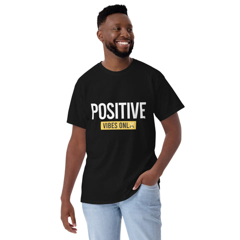 Teesafrique Sustainable Positive Vibes Only Statement Short Sleeve T-Shirt