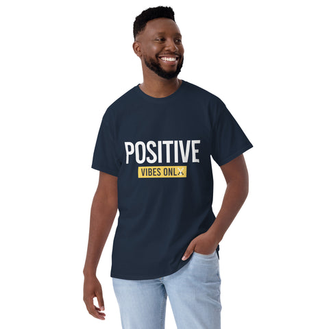 Teesafrique Sustainable Positive Vibes Only Statement Short Sleeve T-Shirt