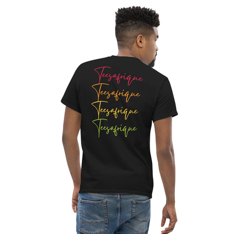 Teesafrique Sustainable Colored Script Logos Graphic Men’s Tee