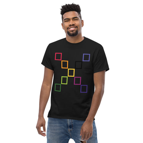 Teesafrique Sustainable colored outline Graphic Logo Print Men's Tee