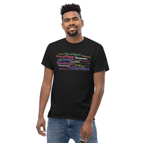 Teesafrique Sustainable Graffiti Colored Logos Graphic Men’s Tee