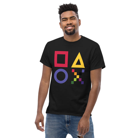 Teesafrique Sustainable Brushstroke Colored Logos Graphic Men’s Tee