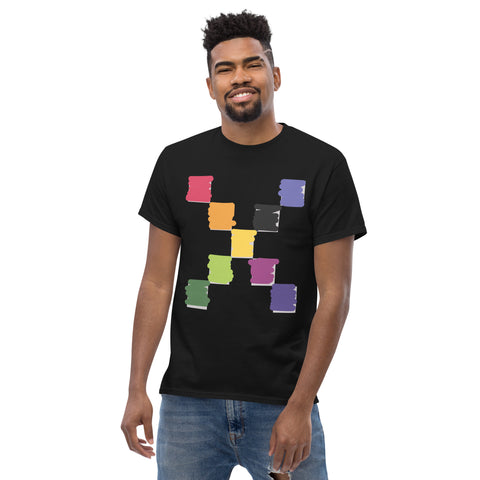 Teesafrique Sustainable Brushstroke Colored Logos Graphic Men’s Tee