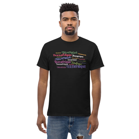 Teesafrique Sustainable Graffiti Colored Logos Graphic Men’s Tee