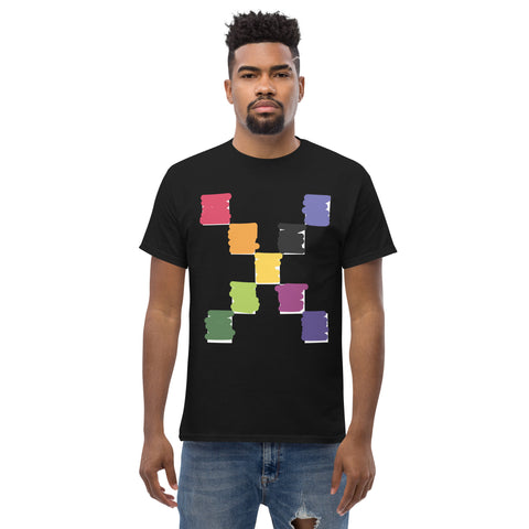 Teesafrique Sustainable Brushstroke Colored Logos Graphic Men’s Tee