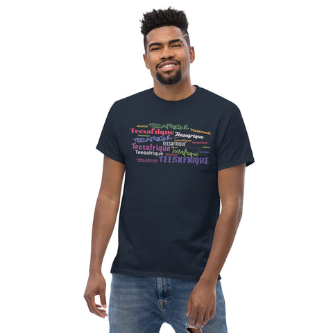 Teesafrique Sustainable Graffiti Colored Logos Graphic Men’s Tee