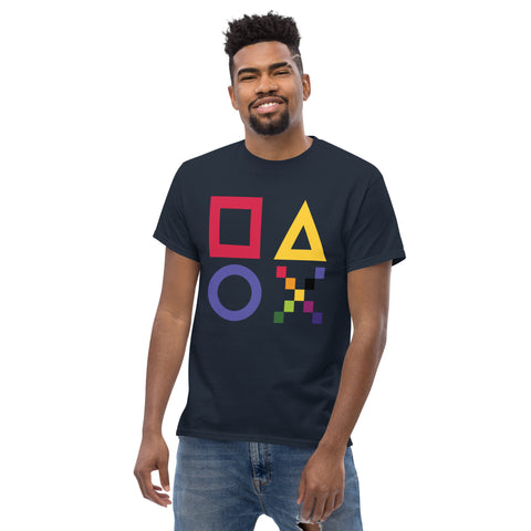 Teesafrique Sustainable Brushstroke Colored Logos Graphic Men’s Tee