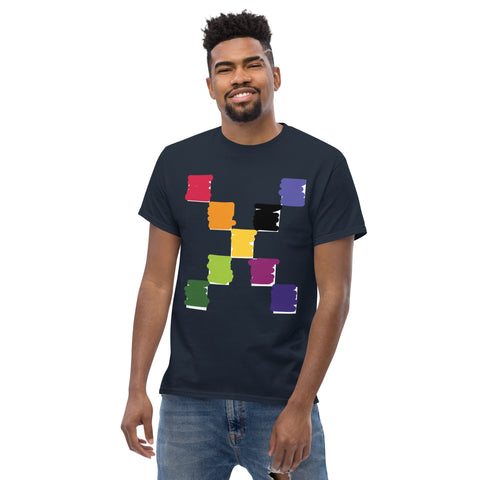 Teesafrique Sustainable Brushstroke Colored Logos Graphic Men’s Tee