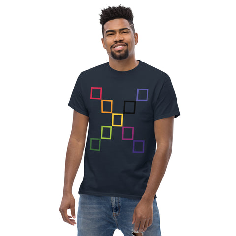 Teesafrique Sustainable colored outline Graphic Logo Print Men's Tee