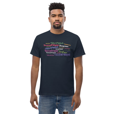 Teesafrique Sustainable Graffiti Colored Logos Graphic Men’s Tee