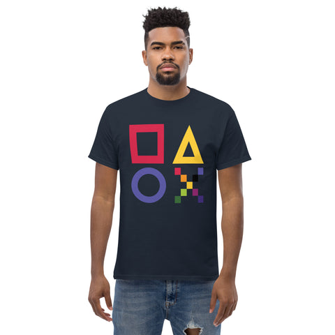 Teesafrique Sustainable Brushstroke Colored Logos Graphic Men’s Tee