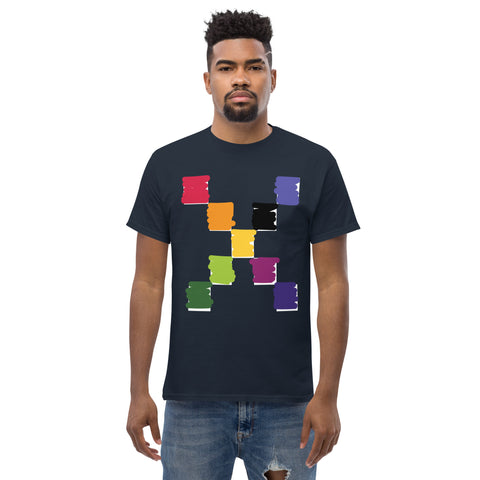 Teesafrique Sustainable Brushstroke Colored Logos Graphic Men’s Tee