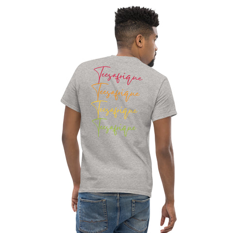 Teesafrique Sustainable Colored Script Logos Graphic Men’s Tee