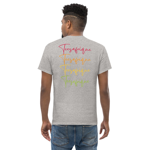 Teesafrique Sustainable Colored Script Logos Graphic Men’s Tee
