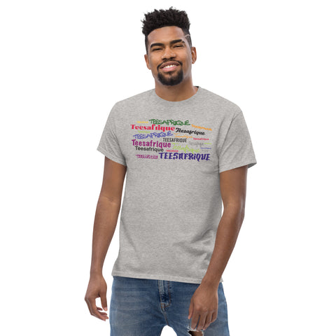 Teesafrique Sustainable Graffiti Colored Logos Graphic Men’s Tee