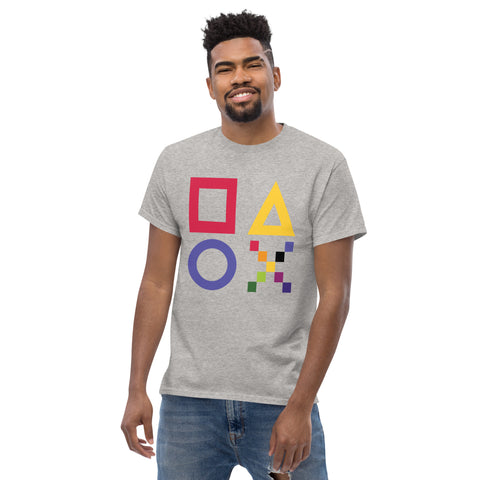 Teesafrique Sustainable Brushstroke Colored Logos Graphic Men’s Tee