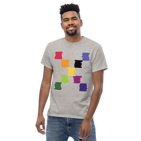 Teesafrique Sustainable Brushstroke Colored Logos Graphic Men’s Tee