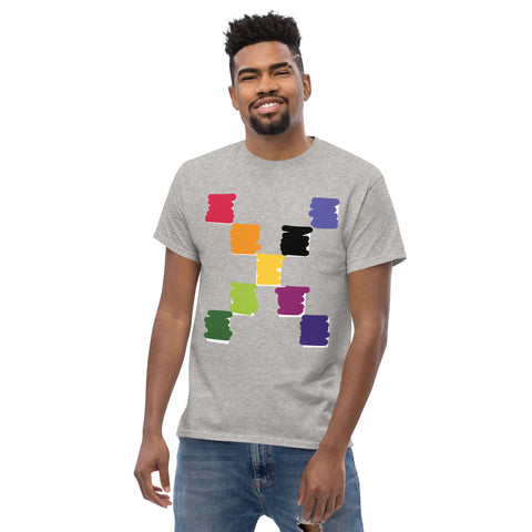 Teesafrique Sustainable Brushstroke Colored Logos Graphic Men’s Tee