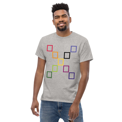Teesafrique Sustainable colored outline Graphic Logo Print Men's Tee