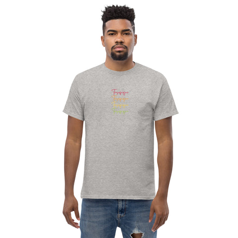 Teesafrique Sustainable Colored Script Logos Graphic Men’s Tee