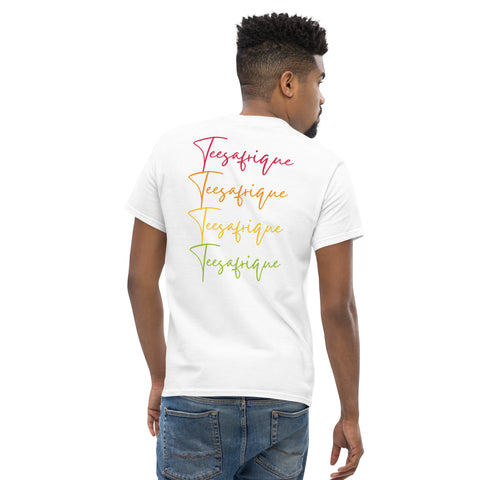 Teesafrique Sustainable Colored Script Logos Graphic Men’s Tee
