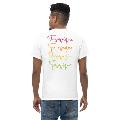 Teesafrique Sustainable Colored Script Logos Graphic Men’s Tee