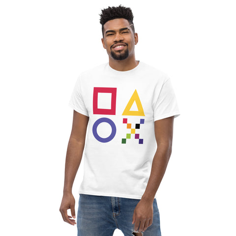 Teesafrique Sustainable Brushstroke Colored Logos Graphic Men’s Tee