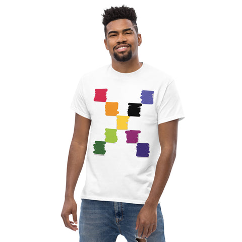 Teesafrique Sustainable Brushstroke Colored Logos Graphic Men’s Tee