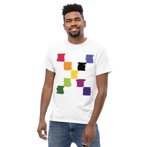 Teesafrique Sustainable Brushstroke Colored Logos Graphic Men’s Tee