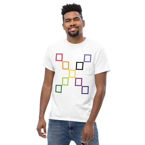Teesafrique Sustainable colored outline Graphic Logo Print Men's Tee